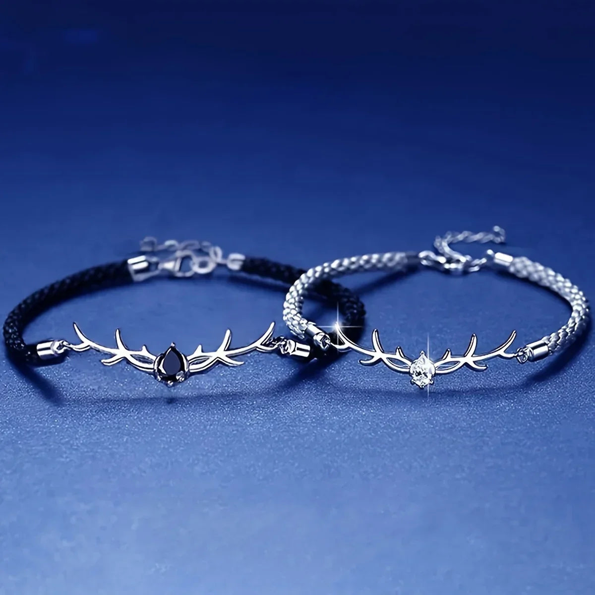 Antler Heart Bracelet with Cubic Zirconia