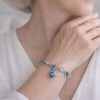 Marlow | Blue Heart Bracelet
