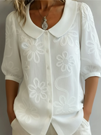 Verity | Stylish Embroidered Floral Blouse