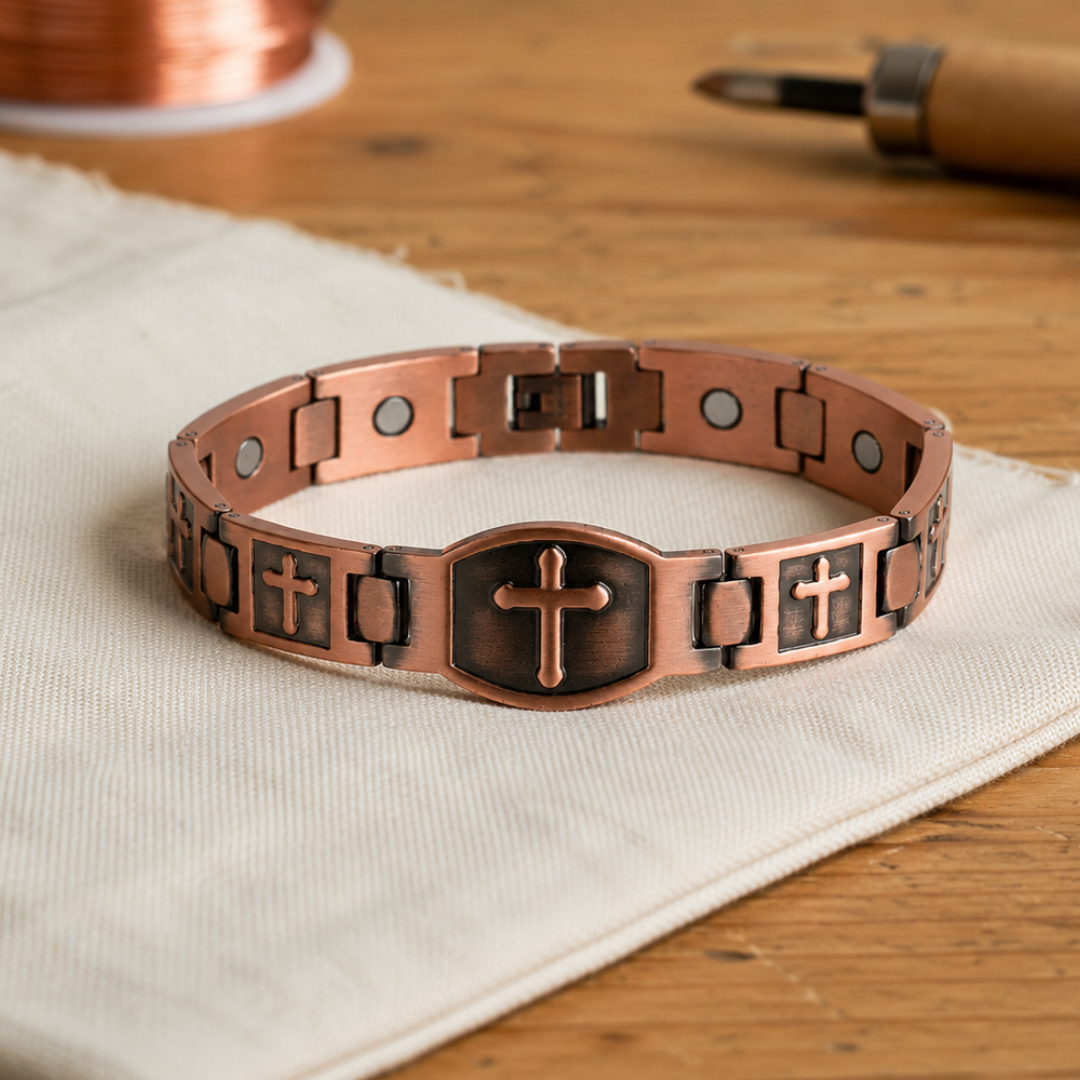 Cross | Copper Bracelet