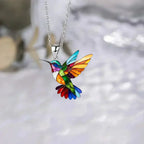 Beautiful Hummingbird Necklace with Earrings Gift
