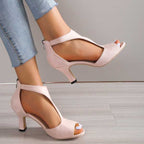 Velma | Elegant Orthopedic Open Toe Heels