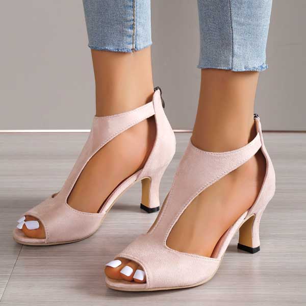 Velma | Elegant Orthopedic Open Toe Heels