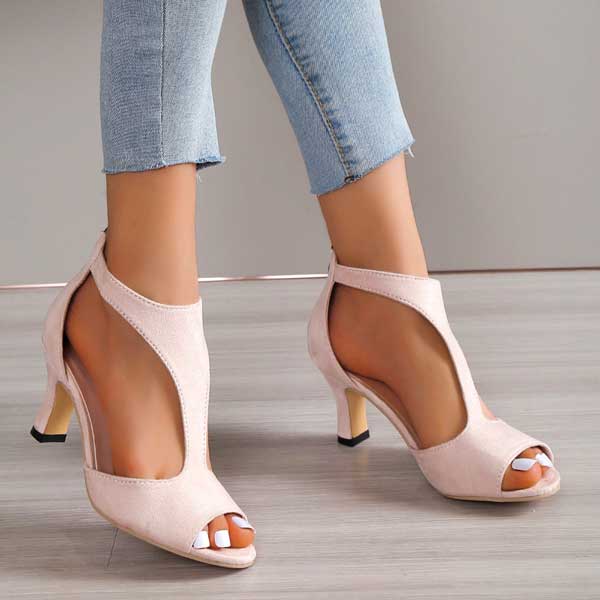 Velma | Elegant Orthopedic Open Toe Heels