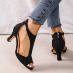 Velma | Elegant Orthopedic Open Toe Heels