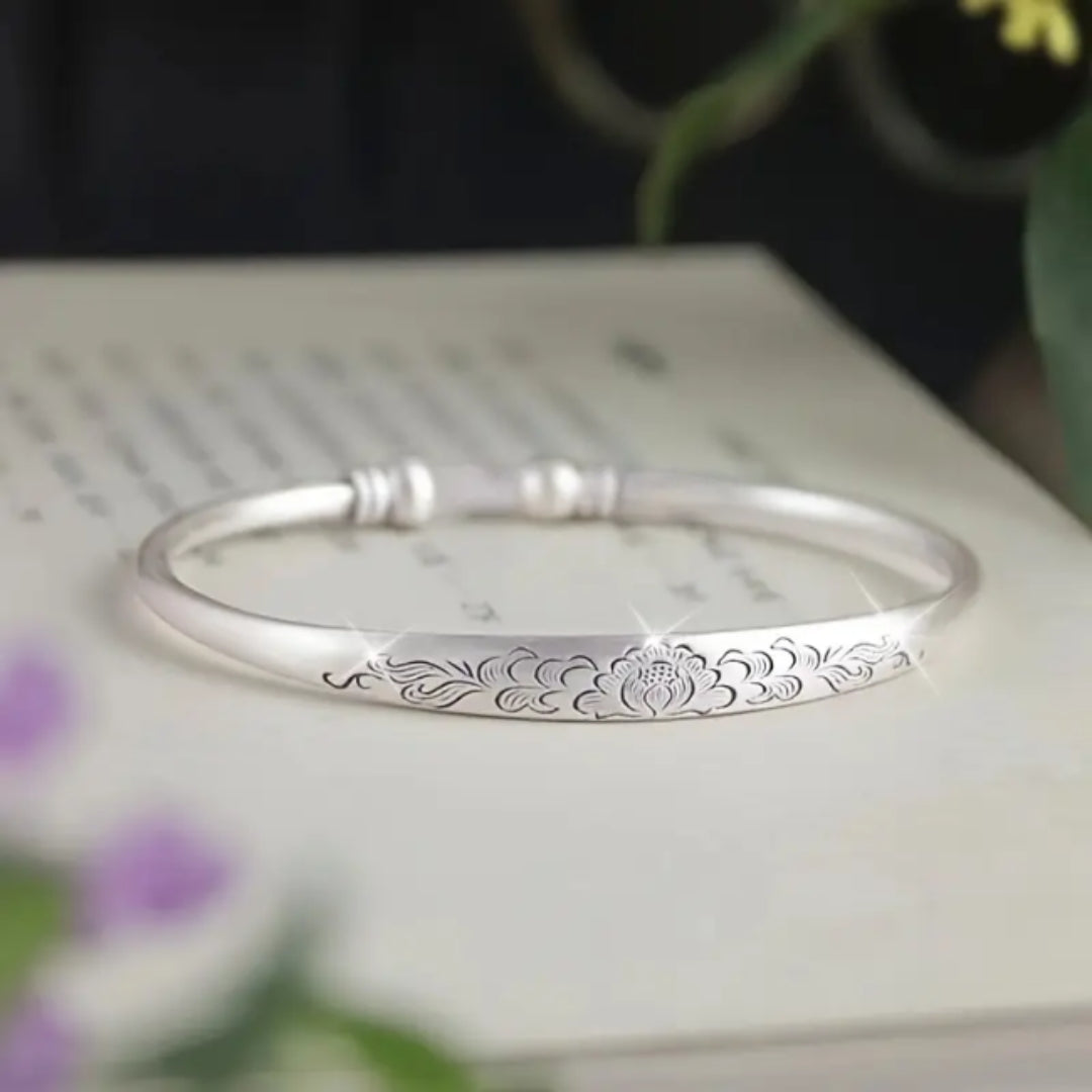 Flower Path Silver Bracelet