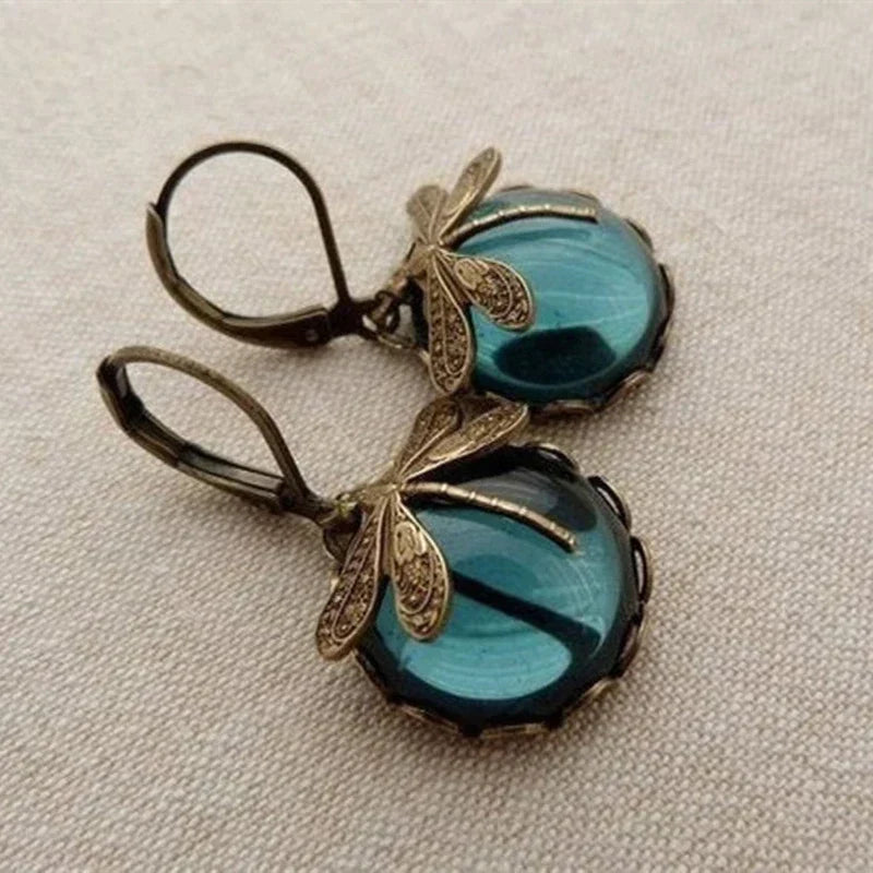Dragonfly Globe | Drop Earrings