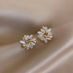 Opal Flower Studs | Elegant Sparkle