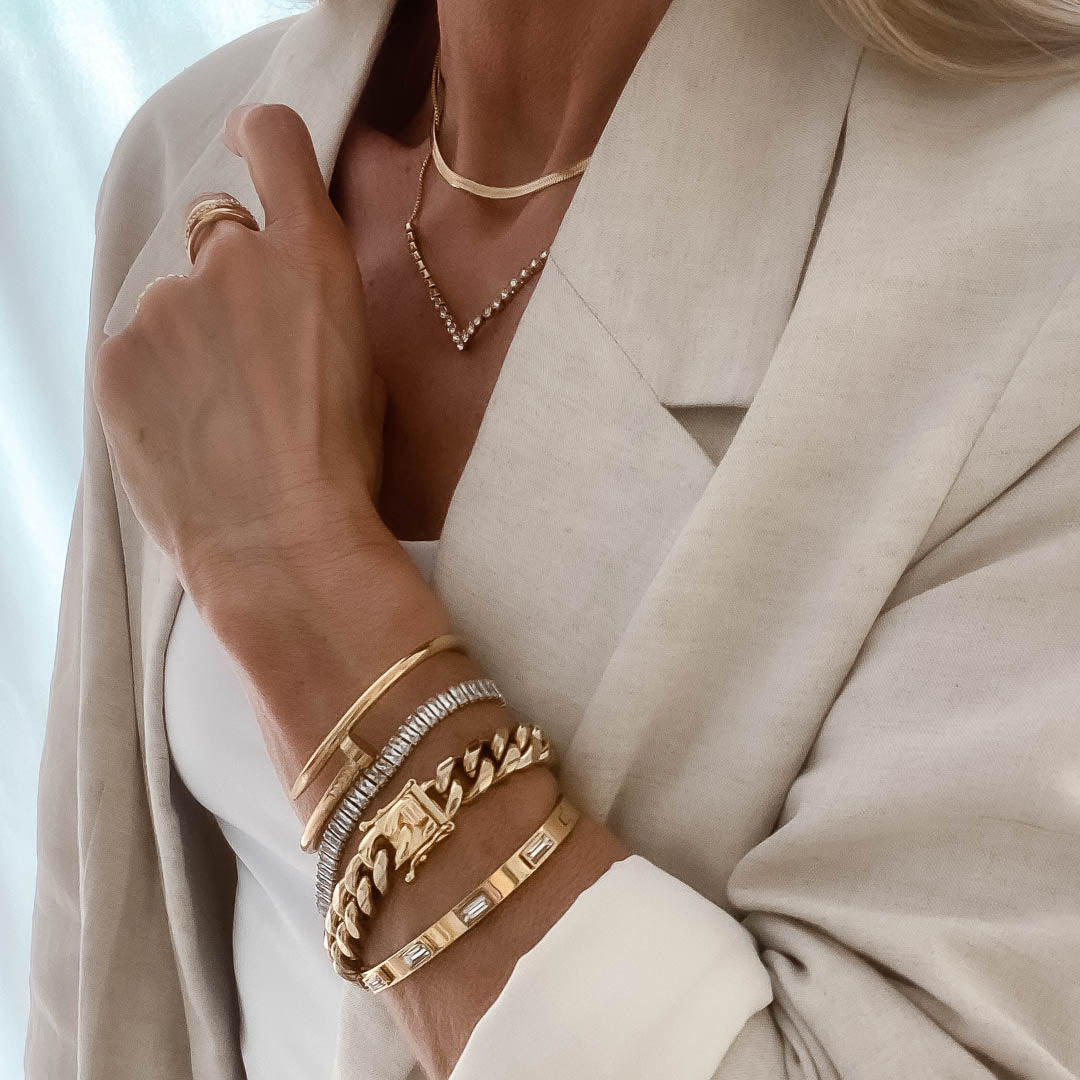 Reese | Beaded Gold Bracelet