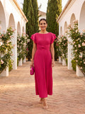 Rhea | Pleated Elegant Dress