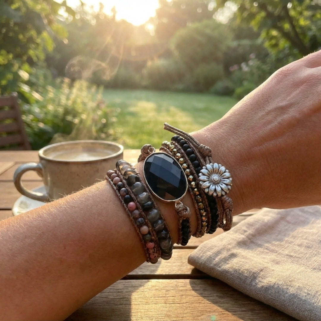 Noire | Black Obsidian Bracelet