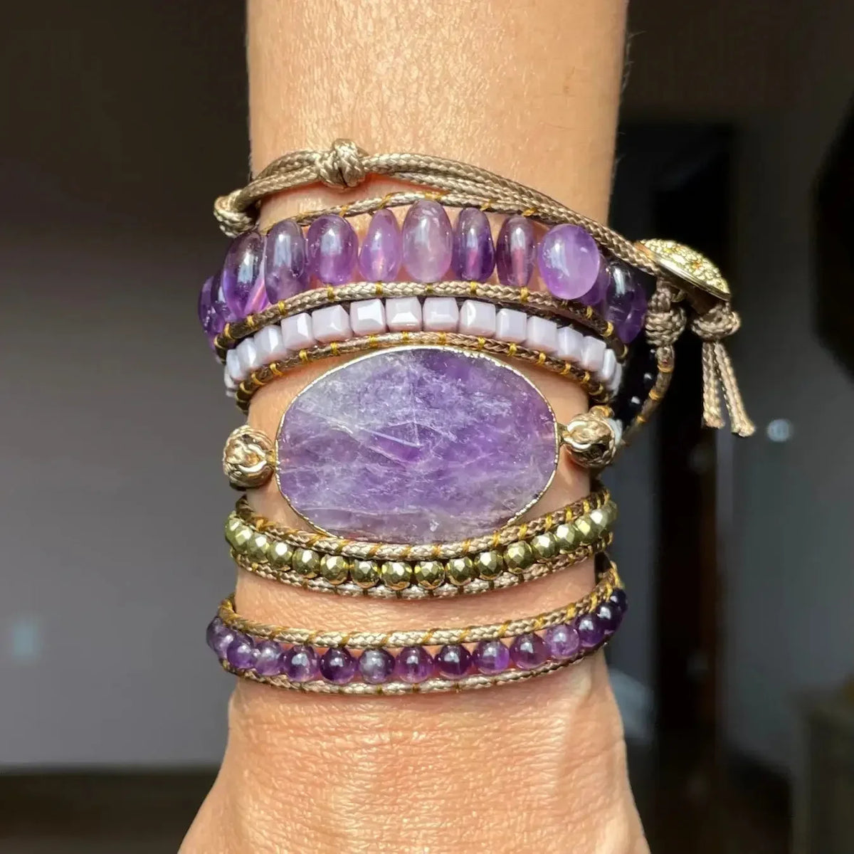 Amista | Amethyst & Hematite Bracelet