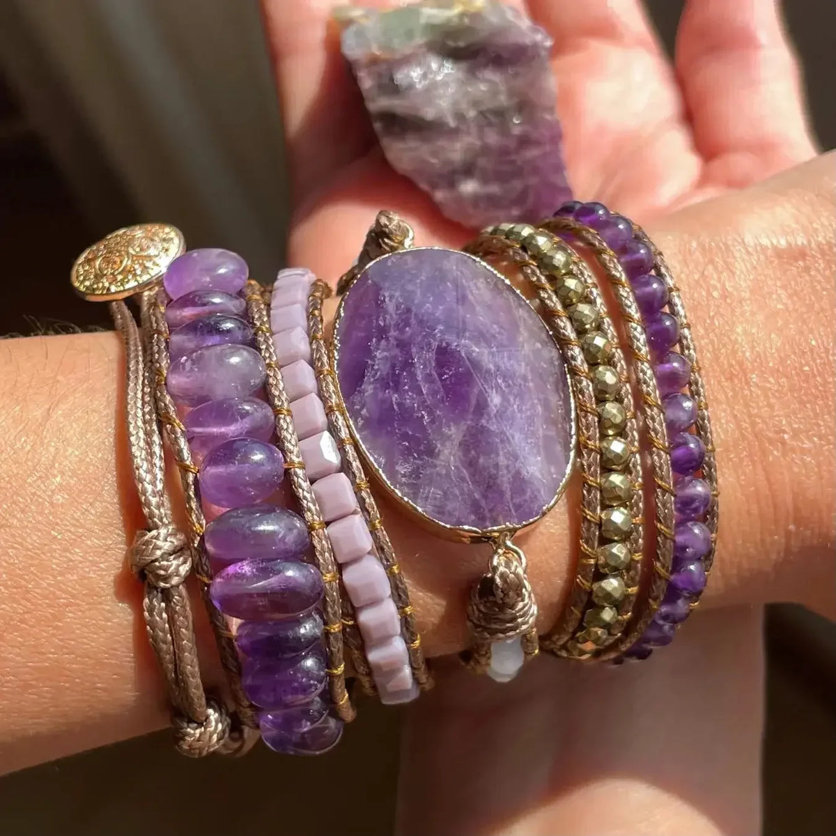 Amista | Amethyst & Hematite Bracelet