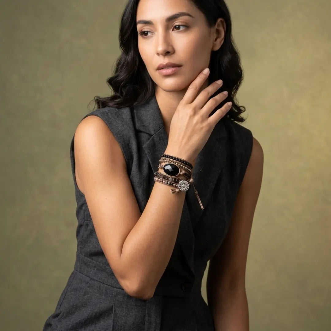 Noire | Black Obsidian Bracelet
