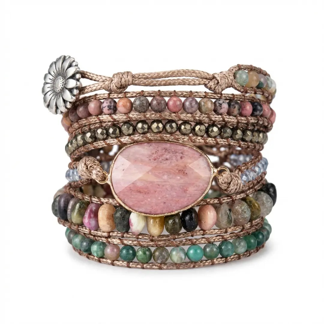 Lysara | Rhodonite & Hematite Bracelet