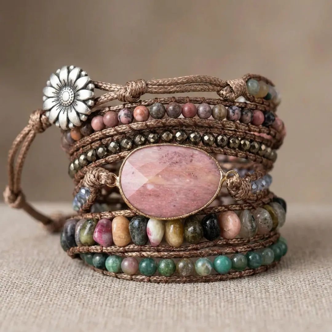 Lysara | Rhodonite & Hematite Bracelet