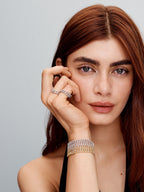 Juliette | Pavé Cuban Gold Bracelet