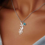 Birth Flower | Birthstone Necklace