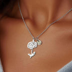 Birth Flower | Birthstone Necklace