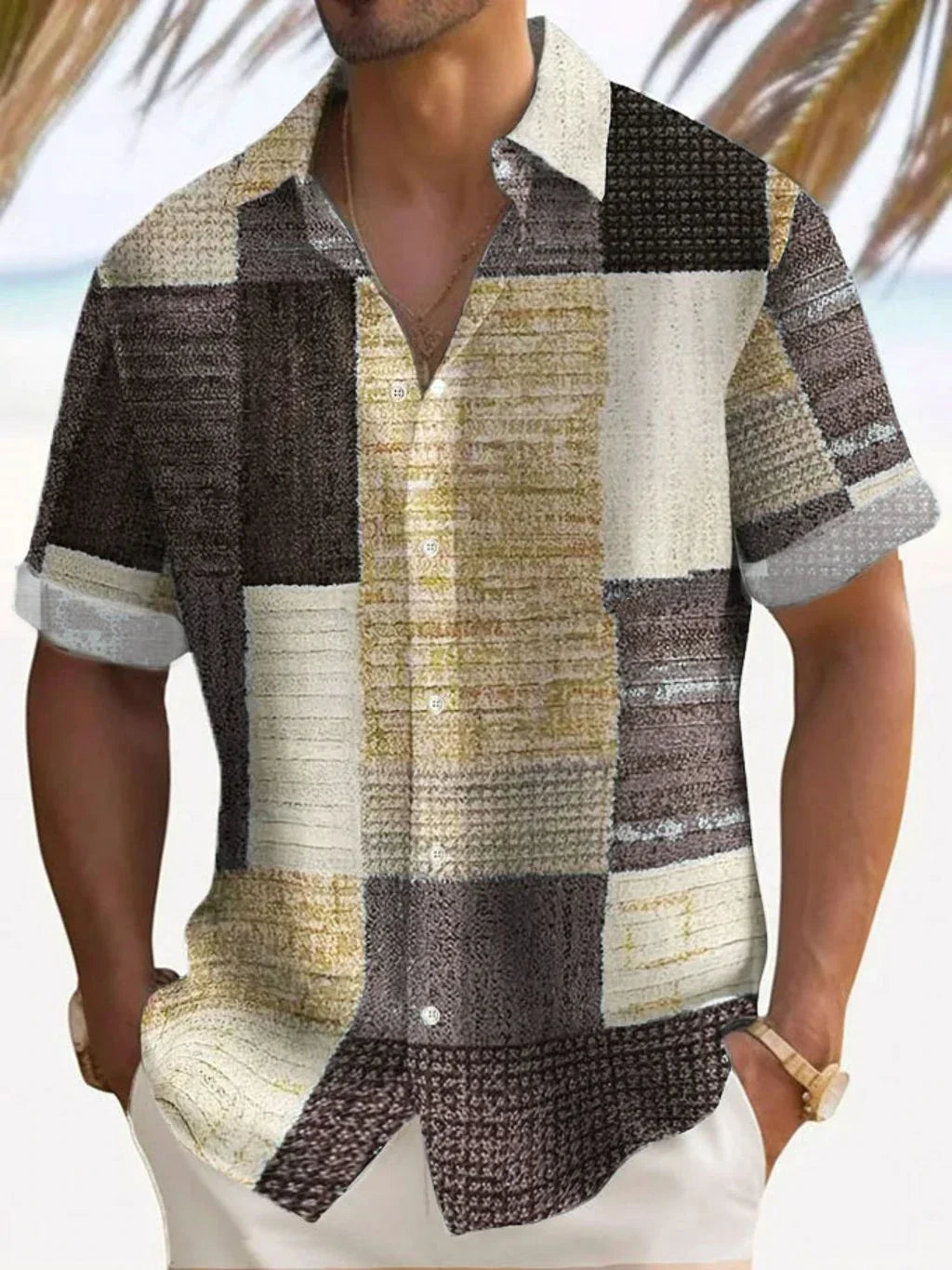 Luca | Vintage Patchwork Summer Shirt