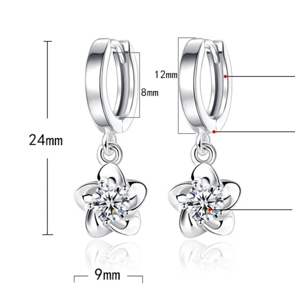 Amara | Purple Zircon Silver Earrings