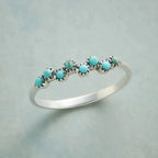 Julia | Turquoise Dot Wave Ring