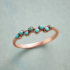 Julia | Turquoise Dot Wave Ring