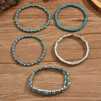 Ghislaine | Turquoise Bead Bracelet Set