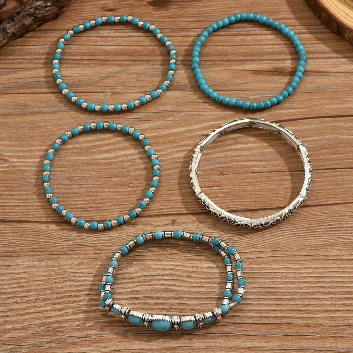 Willow | Boho Turquoise Bracelet Set
