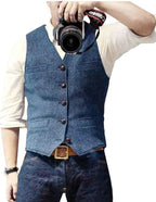 Arthur | Classic Herringbone Tweed Waistcoat