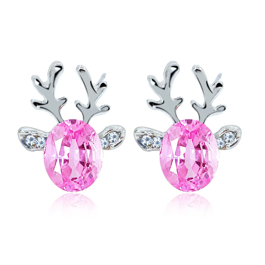 Reindeer Crystal | Stud Earrings