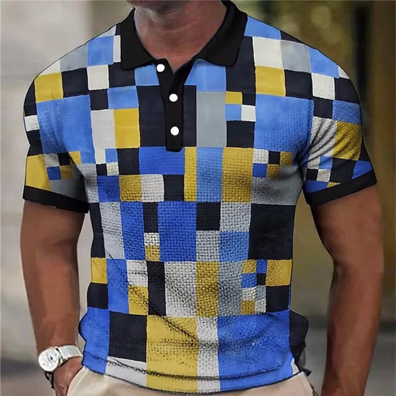 Brandon | Vibrant Plaid Pattern Shirt