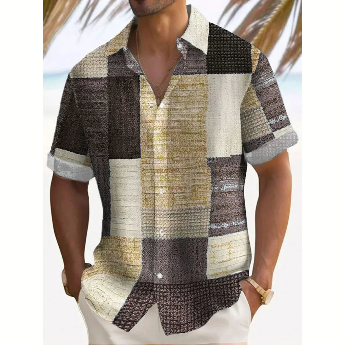 Luca | Vintage Patchwork Summer Shirt