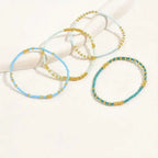 Judith | Turquoise Seed Bead Bracelet Set