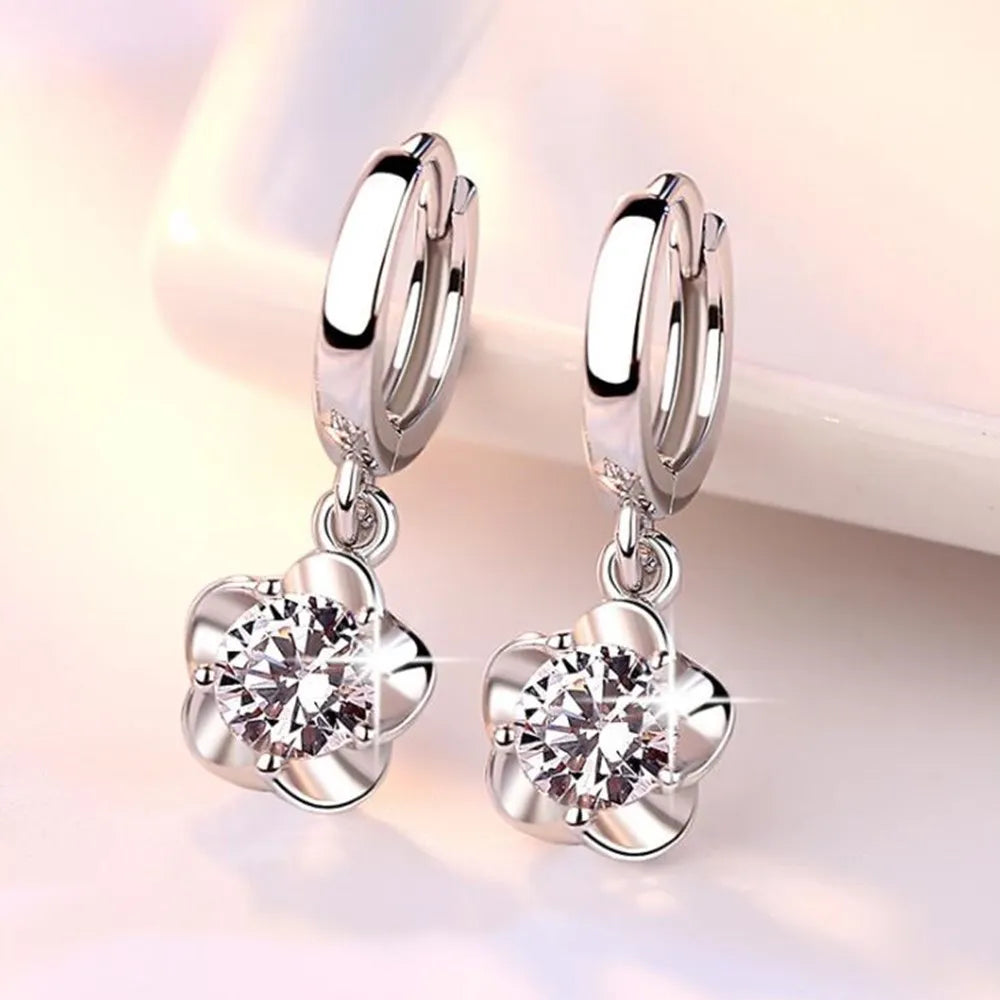 Amara | Purple Zircon Silver Earrings