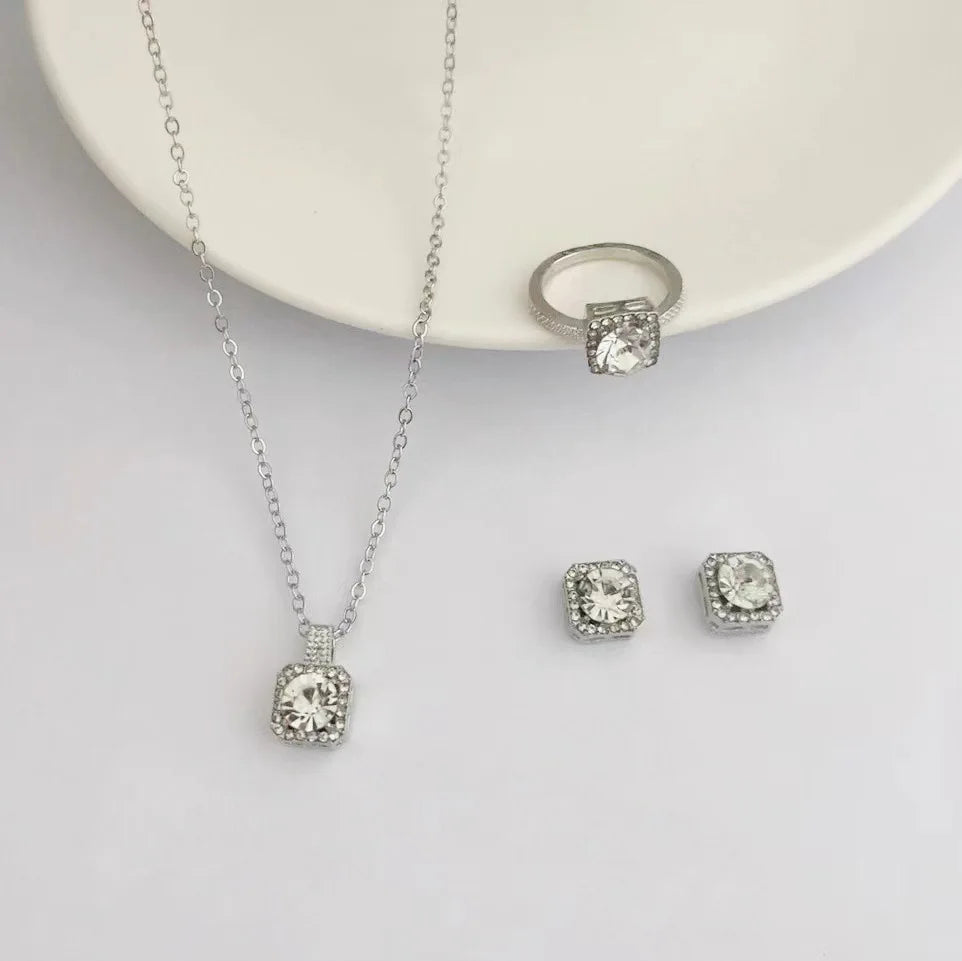 Luxurious Cube Jewellery Set