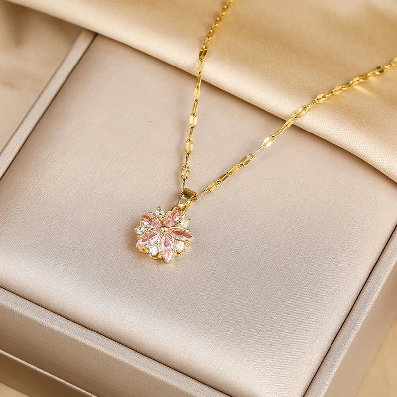 Ysolde | Sakura Rose Necklace