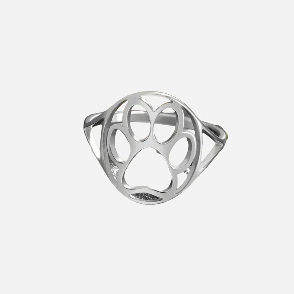 Open Paw Ring in Stainless Steel