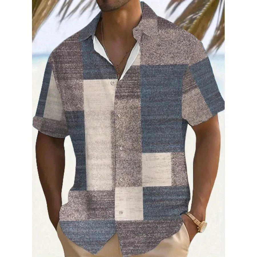 Luca | Vintage Patchwork Summer Shirt