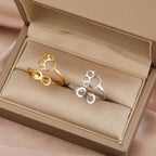 Adjustable Infinity Paw Ring