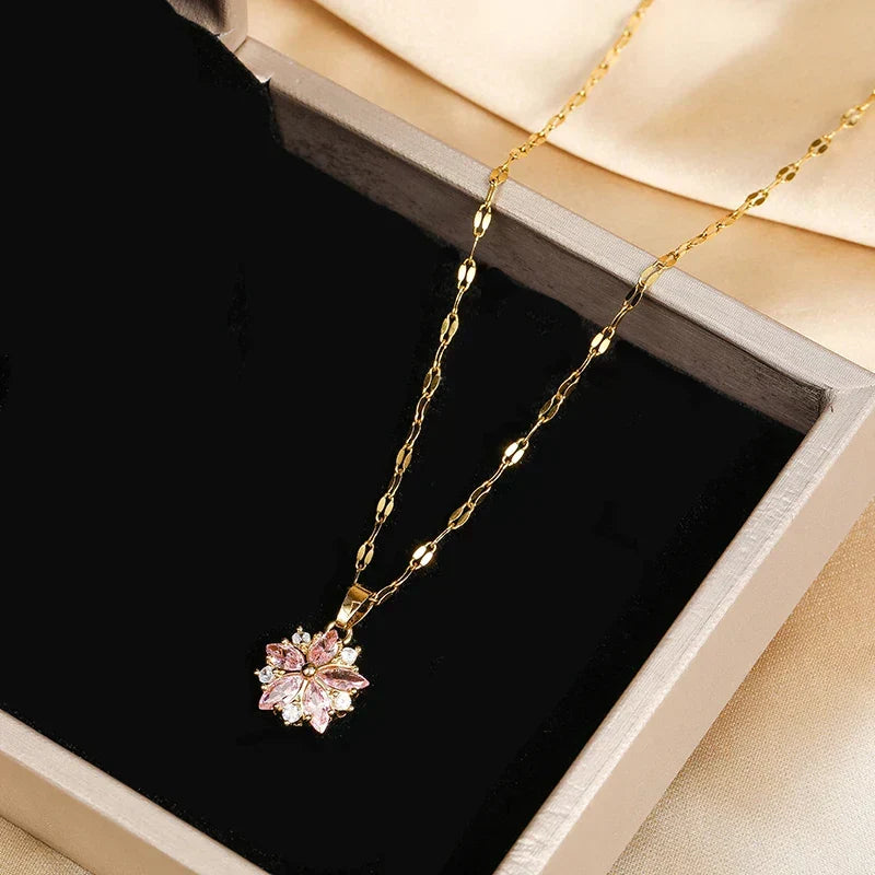 Ysolde | Sakura Rose Necklace