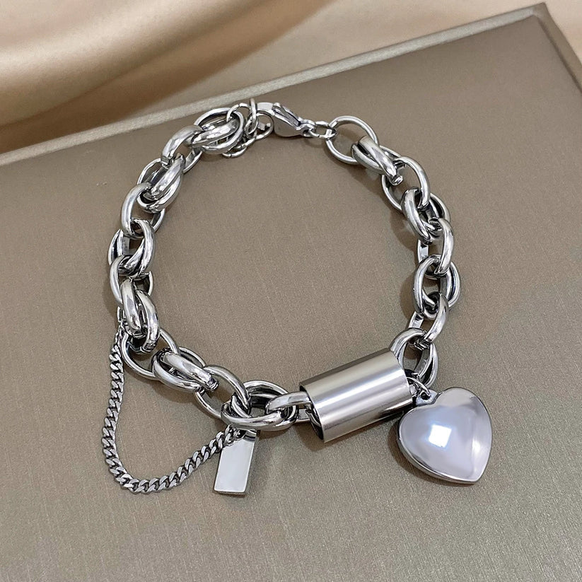 Coeur | Chunky Gold Bracelet