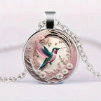 Kolibri Glass Dome Pendant Necklace