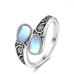 Sunniva | Moonstone-Effect Flower Ring