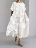 Fenella | Elegant Loose Round Neck Dress