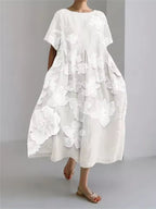 Fenella | Elegant Loose Round Neck Dress