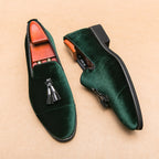 Sandro | Classic Velvet Tassel Loafers