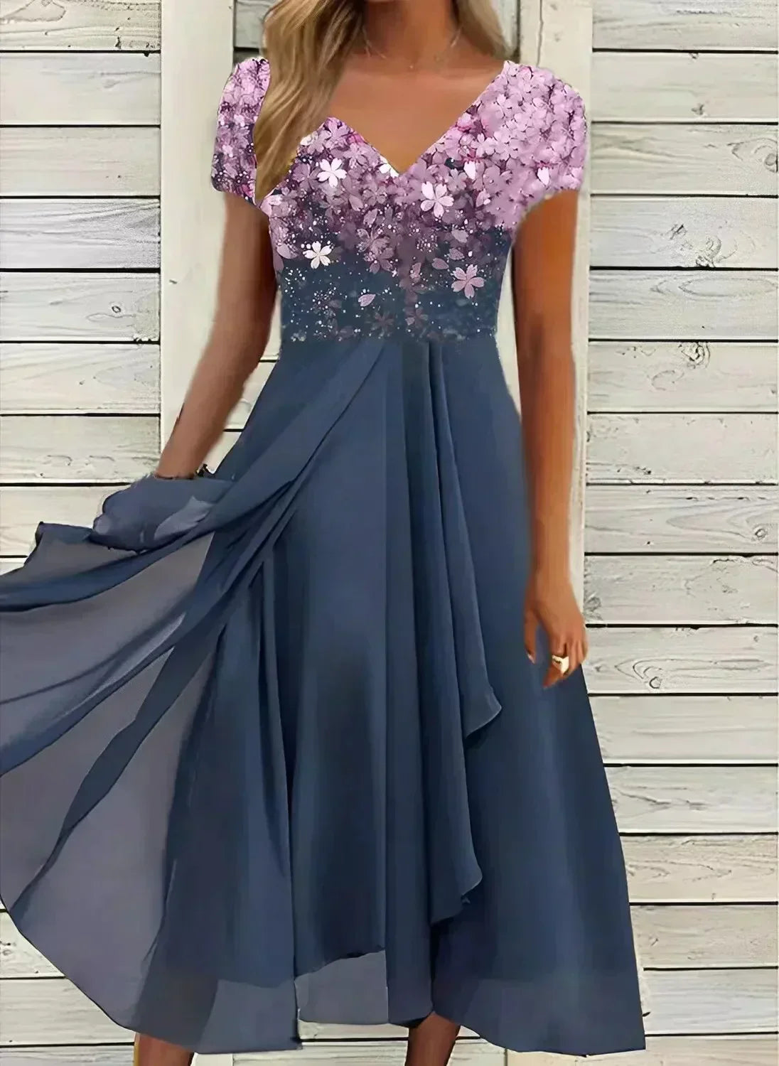 Lavinia | Floral Wedding Evening Dress