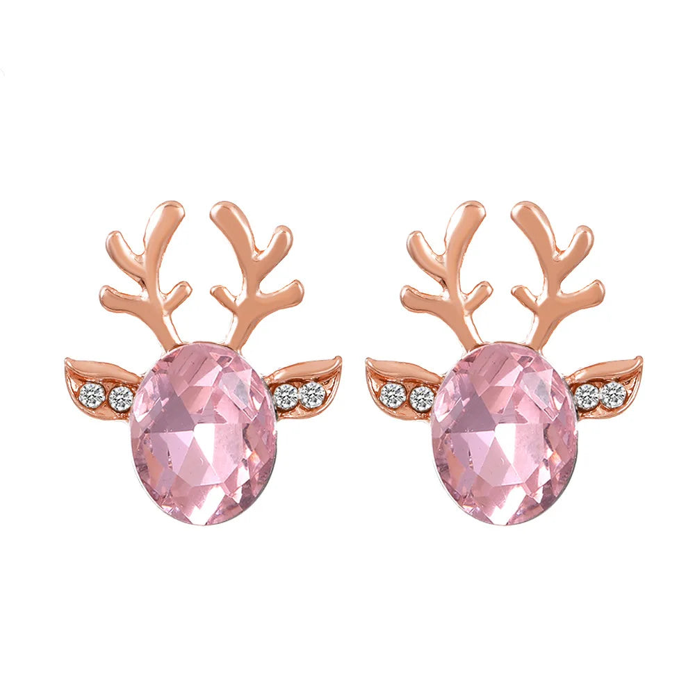 Reindeer Crystal | Stud Earrings