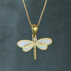 Della | Dragonfly Opal Pendant Necklace